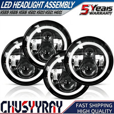 4x 5.75" 5-3/4" Round LED Headlights for GMC C15/C1500 1961-1972 Pickup C2500