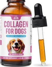 Liquid Collagen for Dogs 120ml Joint Support  Digestion Types I II III USA Made