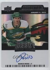 2022-23 Upper Deck Credentials Debut Ticket Access 46/199 Marco Rossi Auto f0l