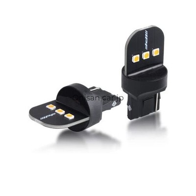 M's Basic by IPF LED Turn Signal Bulbs PLATE Series T20 Amber 260 Lumens Pinch