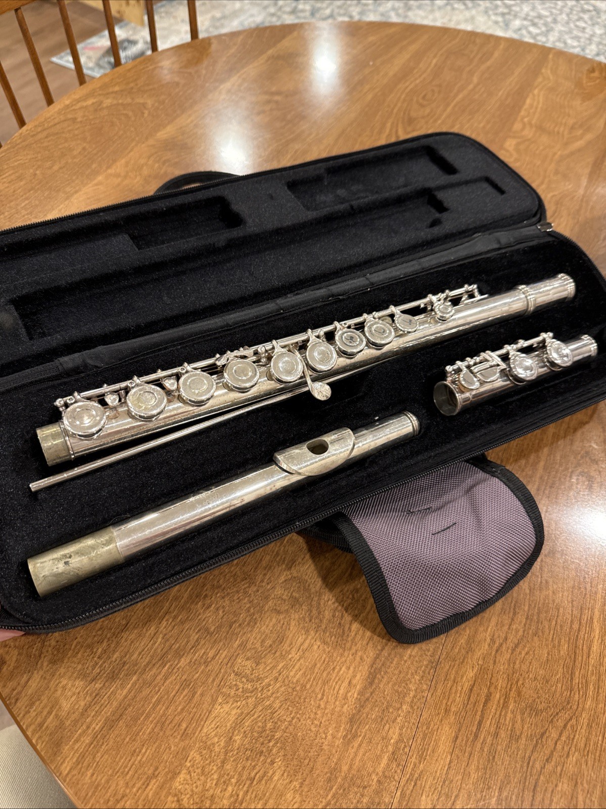 Geminhardt M2 Flute with Case Silver Plated Musical Instrument