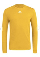 Adidas Men s Fresh Long Sleeve Cotton Tee HG7854 Gold Men s Size 2XL - NWT