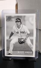 Rare 2021 Bowman Heritage - Prospects Blaze Jordan #154 Black & White Variation