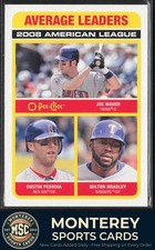 Milton Bradley / Joe Mauer / Dustin Pedroia 2009 O-Pee-Chee #531