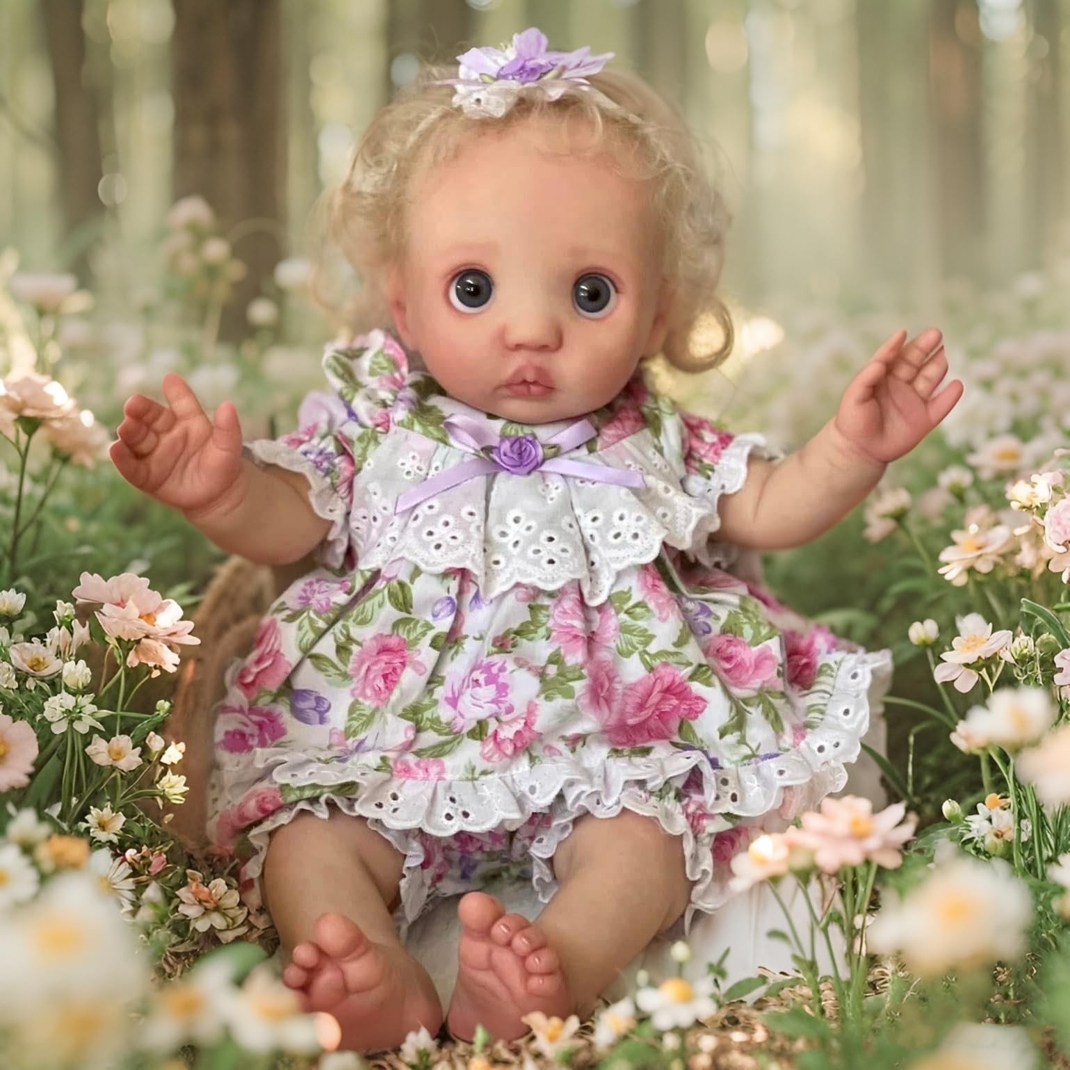 -16Inch Lifelike Reborn Baby Doll Elf Full Body Peeka Realis