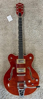 Gretsch G6609TFM Players Broadkaster CB DC with Bigsby and Case, Bourbon Stain