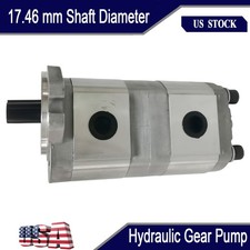HGP-33A-F6/6R New 17.46mmd Hydraulic Tandem Double Gear Pump Shaft Replace US