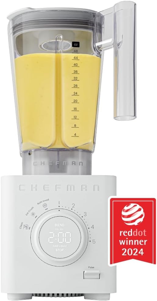 Chefman Obliterator 48 oz 1380W Countertop Blender for Smoot