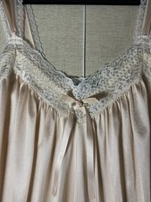Delta Burke Collection Soft Pink Babydoll Nightgown Sleepless Lace Trim Size 1 X