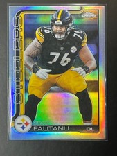 2025 Topps Chrome Football NFL #256 Troy Fautanu - Refractor - Steelers
