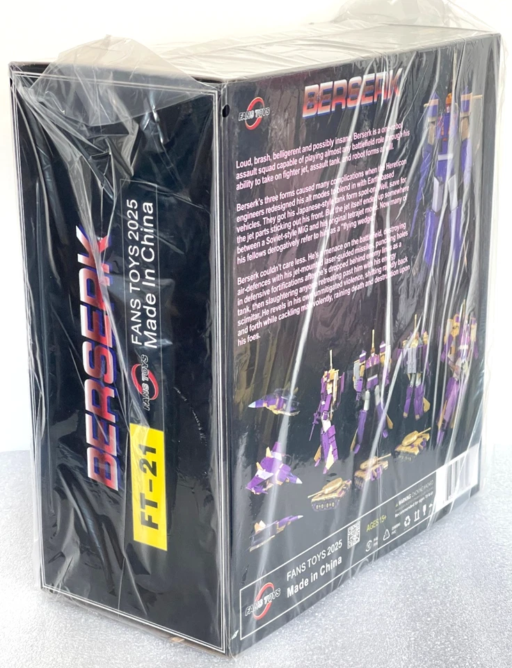 Transformers FansToys FT-21 Berserk AKA Masterpiece Triple Changers Blitzwing. - Image 4 of 4