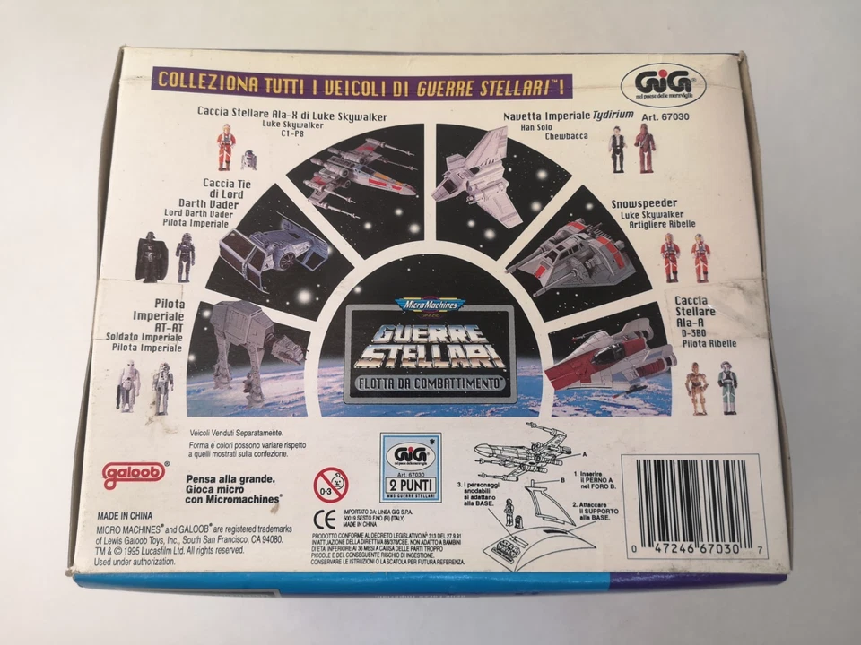Star Wars Guerre Stellari Caccia Tie Darth Vader Pilota Micromachines Galoob-M17 - Immagine 4 di 4