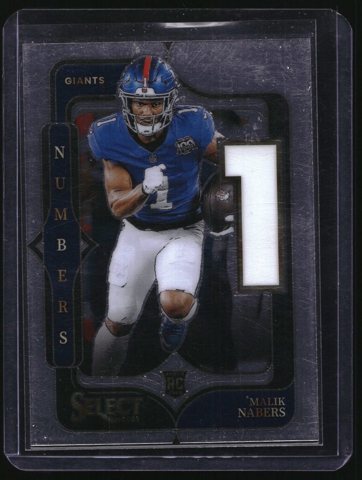 2024 Panini Select Malik Nabers #5 Select Numbers New York Giants