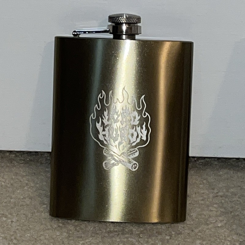 Lord Huron Tubbs Bazaar Silver Flask NIB Never Used Some Box Damage Red Rocks