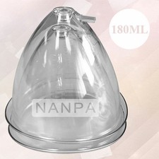2 Pieces 180ml Clear Breast Cups Butt Cups For Vacuum Breast Enlargement Machine