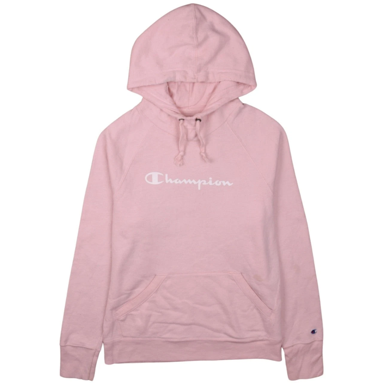 Womens UK Size S Champion Pink Pullover Hoodie