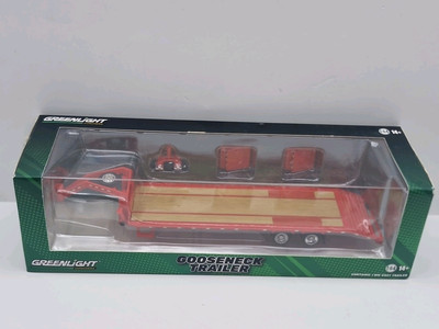Gooseneck Auflieger ROT  1/64 DIECAST MODEL BY GREENLIGHT 