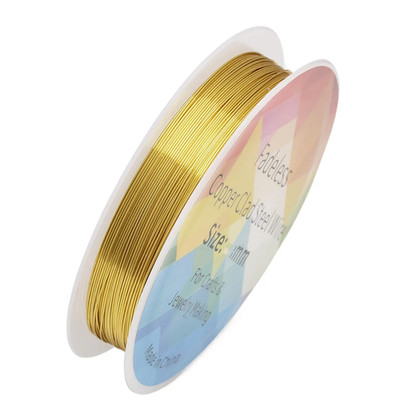 20M/Roll Jewelry Beading Wire for Jewelry Making Wire Wrapping, Floral, Metal Sc