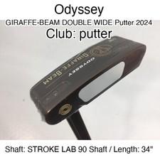 Odyssey GIRAFFE-BEAM DOUBLE WIDE Putter 2024 putter Putter 34" STROKE LAB 90 Sha