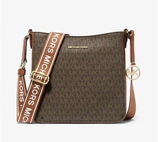 Michael Kors Jet Set Travel Small Shoulder Messenger Crossbody Bag Brown Strap