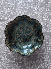 Teal and Gold Decorative Bowl Home Decor Decorative Bowl