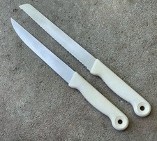 Zwilling JA Henckels FRIODUR Utility Bread Knife & Trimmer White Handle Germany