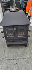 Villager 8KW Double Door Stove Wood Burner Cast Iron, Multi-Fuel