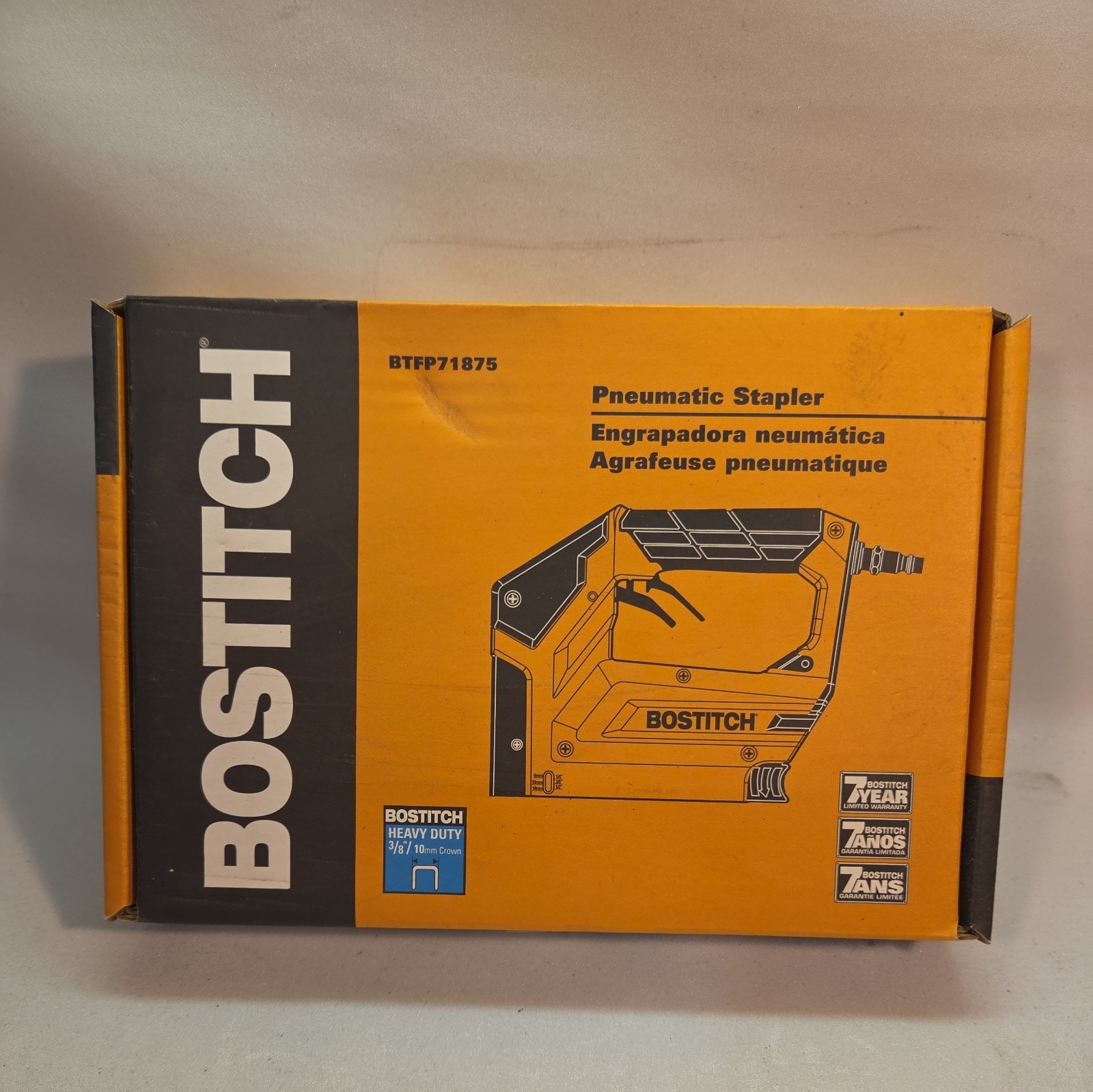 Bostitch BTFP71875 Pneumatic Air Stapler 3/8&rdquo; Crown Staple