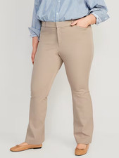 Old Navy High-Waisted Pixie Flare Pants Size 14 Beige