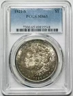 1921 S Morgan Silver Dollar PCGS MS-65