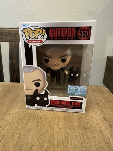 Funko Pop! Batman Beyond: Bruce Wayne & Ace #550 LE9500 Vinyl Figure New In Box