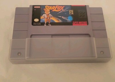 Star Fox (Super Nintendo SNS-006, 1993) Game Cartridge Super FX Chip