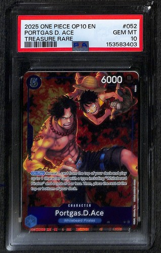 Portgas.D.Ace (Treasure Rare) graded PSA 10 for sale on eBay