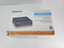 NETGEAR ProSafe GS105 5Port Gigabit Ethernet Network Switch Desktop Hub 1000Mbps
