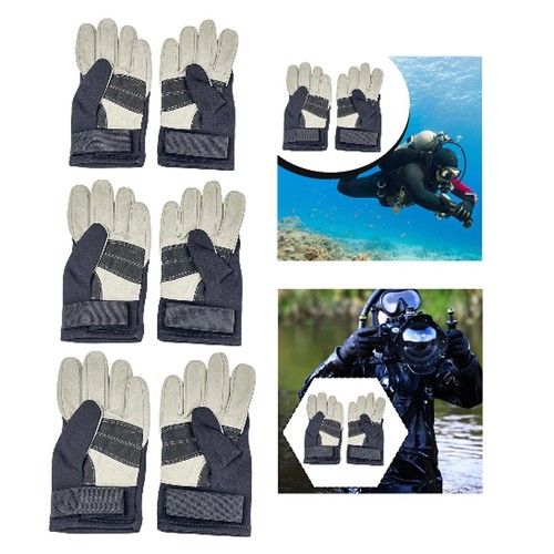 2 Pieces Diving Gloves Accessories Sturdy Warm Lightweight Portable for Men - Picture 1 of 22