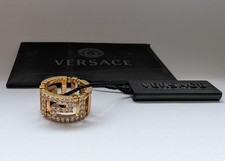Versace Ring Greca Cristal Ring Schmuck Vergoldet