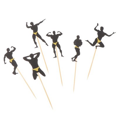 12pcs Bachelorette Party Cupcake Toppers Male Stripper Cupcake Toppers Hen p.YH