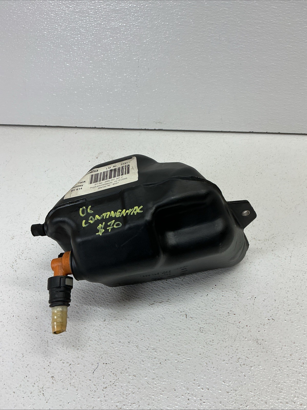 03-12 Bentley Continental GT Flying Spur Fuel Expansion Tank Reservoir OEM