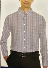 Chaps Men Button-Down Long Sleeve Regular Fit Dress Shirt Size M 15-15.5, 34/35