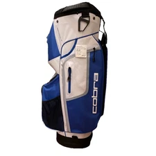 ⭐️ NEW 2024 COBRA FLY XL 14-WAY GOLF CART BAG (BLUE & WHITE) W/RAIN COVER