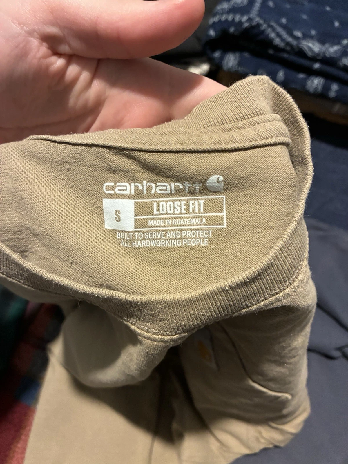 Set Of Three Carhartt Quarterzip And Shirts - product detail image 8