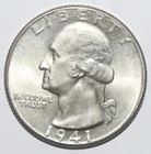 1941 Washington Quarter CHOICE BRILLIANT UNCIRCULATED (Q76)