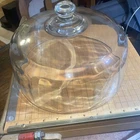 Vintage Anchor Hocking 10-Inch Clear Glass Cake Dome Cover
