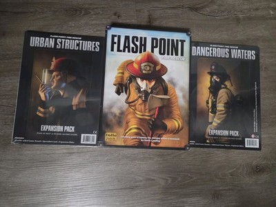 Flash Point Fire Rescue Board Game Lot + 2 expansions
