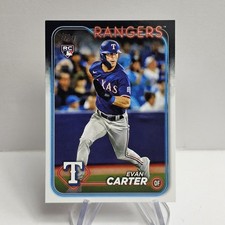 Evan Carter Rookie 2024 Topps #280 Texas Rangers Base Rookie Card