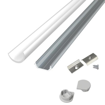 Wired4Signs 45 Degree Corner LED Strip Channel Model Quarter10 Aluminum Profile