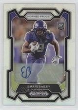 2024 Panini Prizm Draft Picks Silver Prizm Auto Emani Bailey #158 Auto 13m8