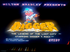 Digger T. Rock: The Legend of the Lost City (Nintendo NES) with Box