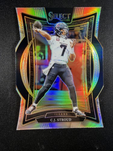 2024 Panini Select - Concourse C.J. Stroud #42 Silver Prizm Die-Cut