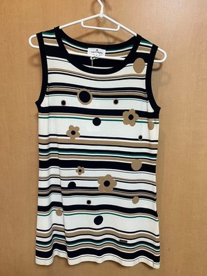 Courreges striped sleeveless top size 40